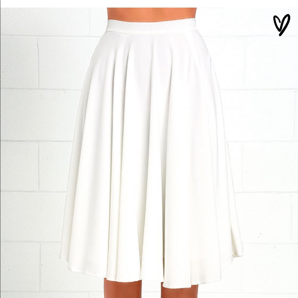 Lulus Dance Montage Black Midi Skirt!